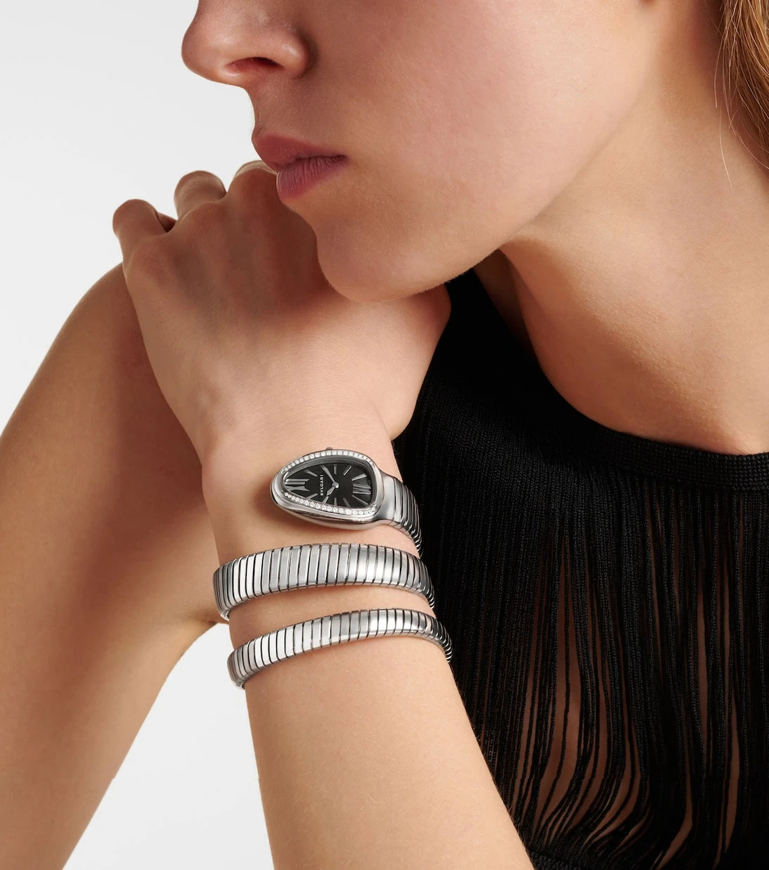 Bvlgari - Serpenti Tubogas watch with diamonds