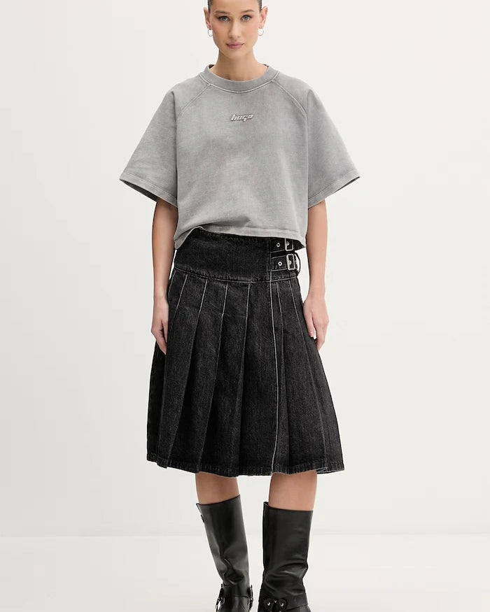 HUGO Blue kadın oversized pamuklu T-shirt Dorlina_B_1
