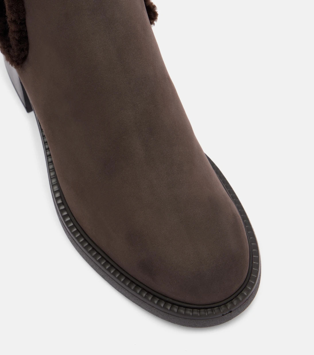 Tod's - Shearling-lined leather Chelsea boots