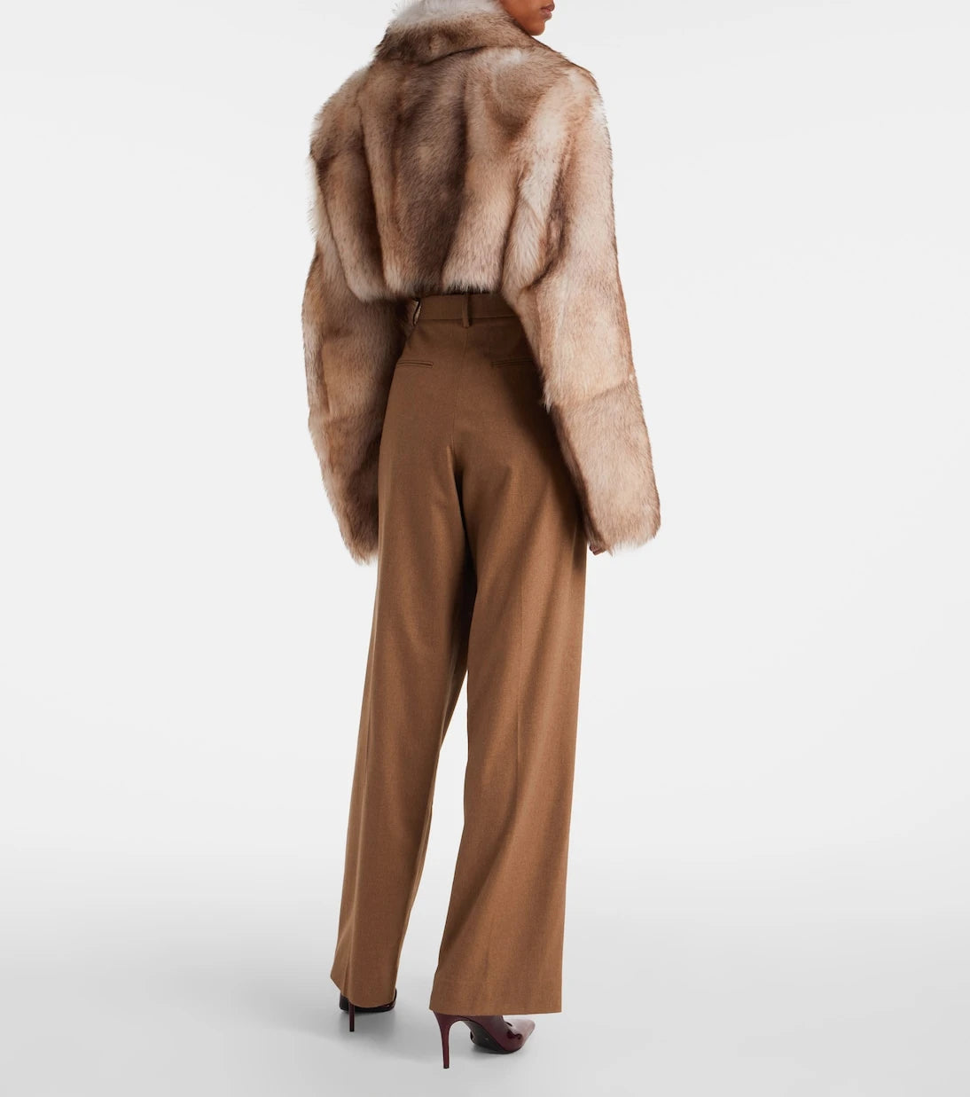 Khaite - Stallone cropped shearling jacket