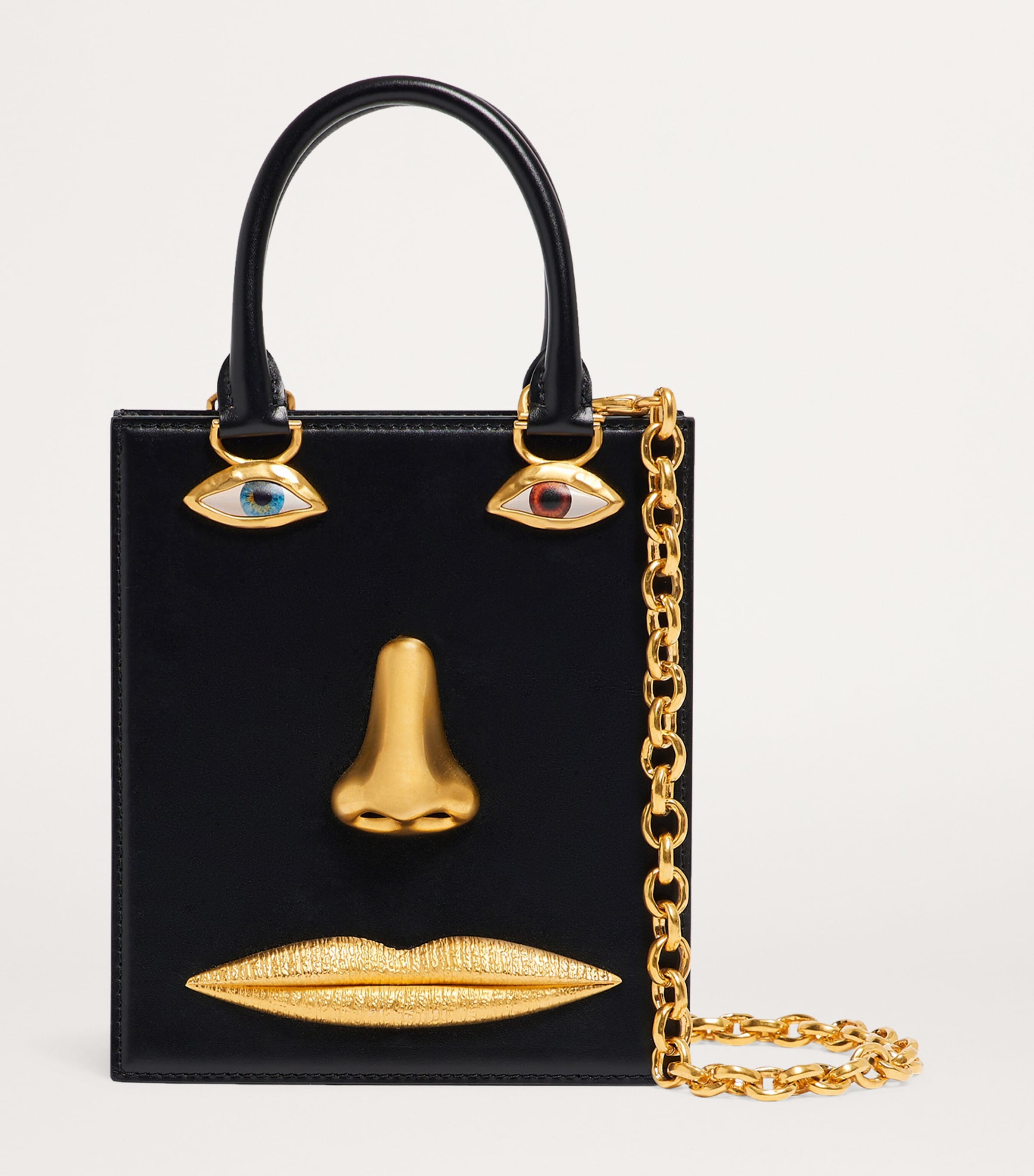 Mini Leather Anatomy Top-Handle Bag