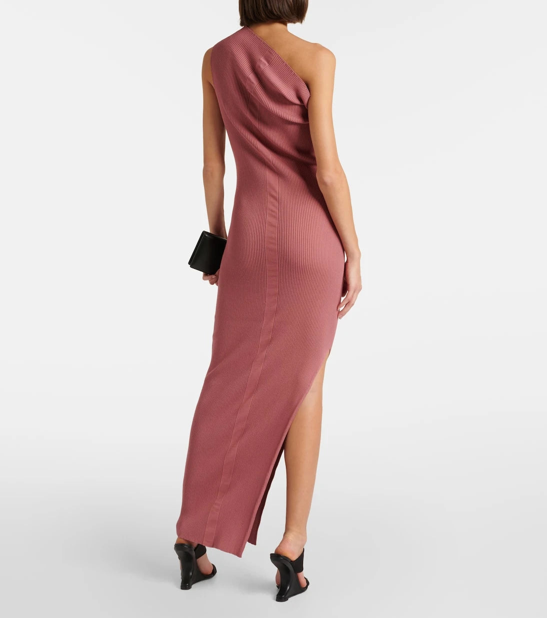 Rick Owens - One-shoulder jersey maxi dress