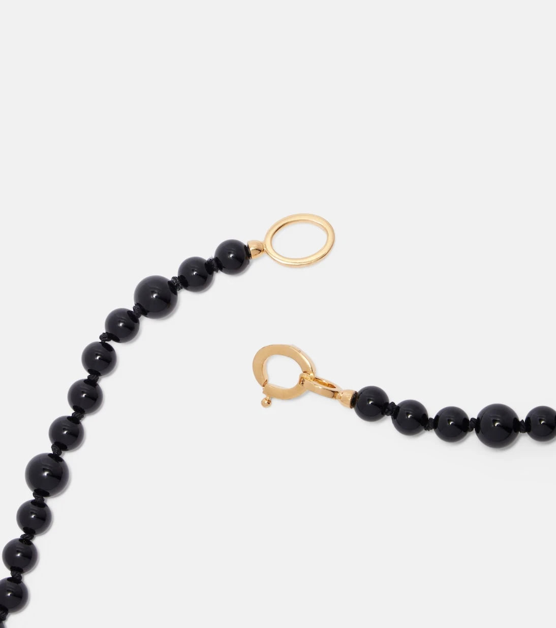 Toteme - Inifinity beaded necklace with onyx