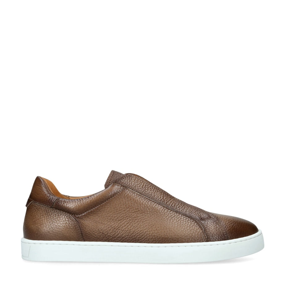 Leather Laceless Sneakers