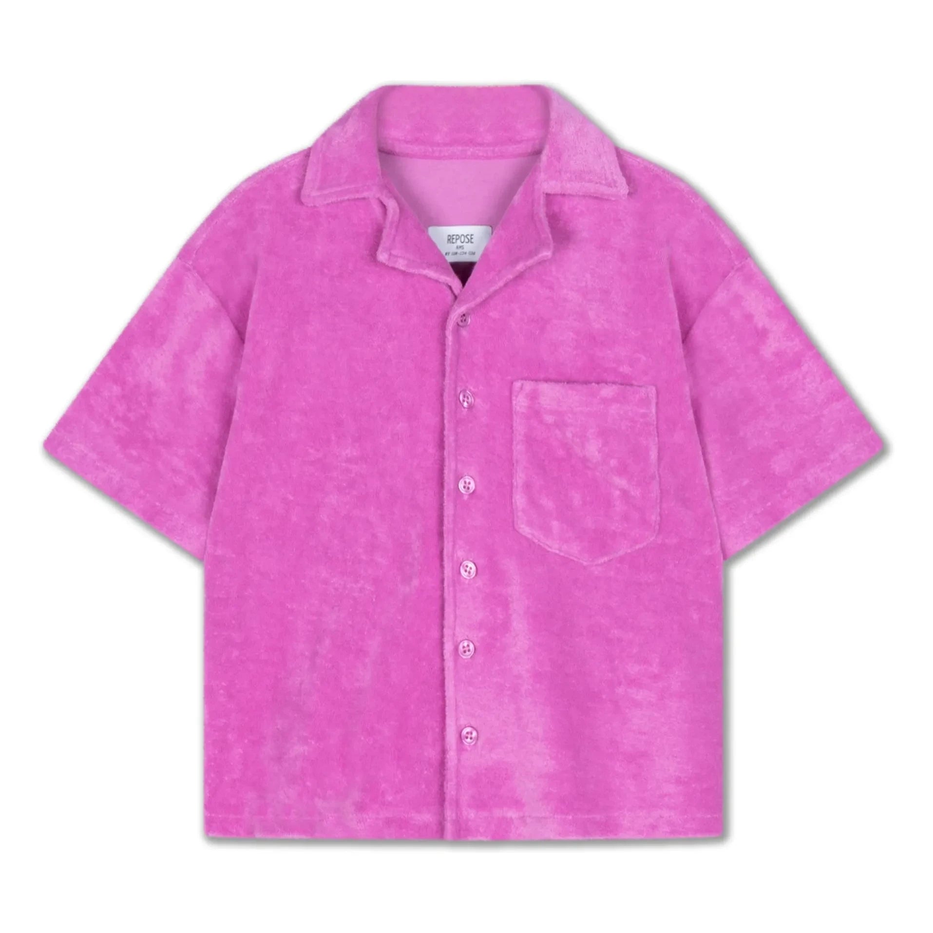 Repose AMS - Organic cotton terry shirt | Pink