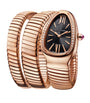 Bvlgari Rose Gold and Diamond Serpenti Tubogas Watch 35mm