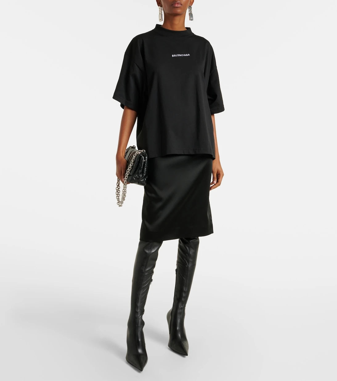 Balenciaga - Printed cotton jersey T-shirt