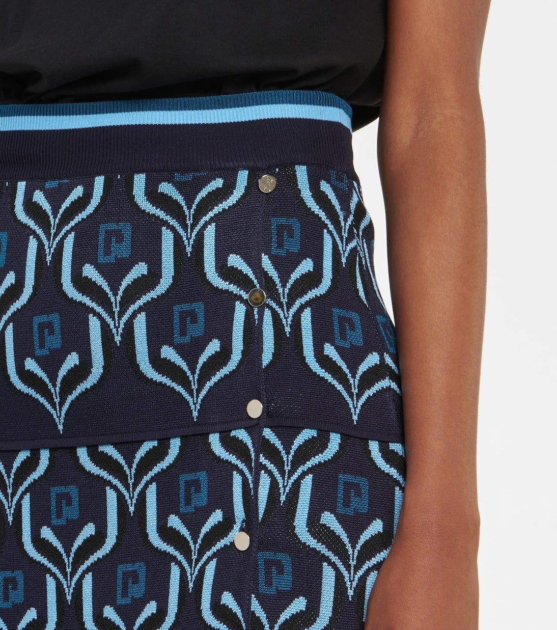 Rabanne - Jacquard maxi skirt