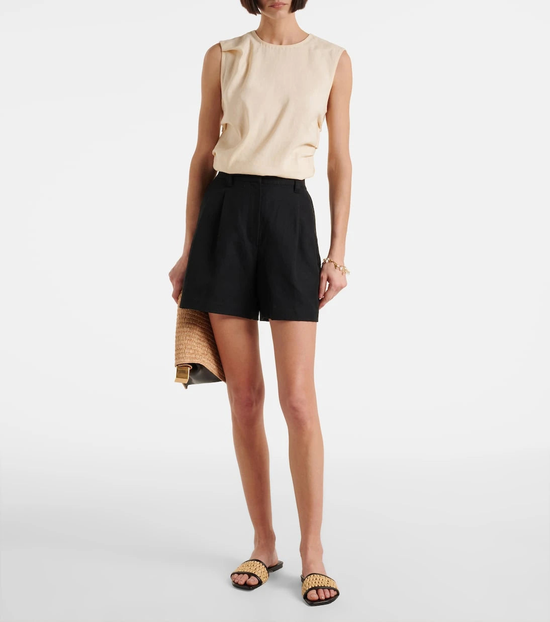 Paris Texas - Ava 50 leather-trimmed mules