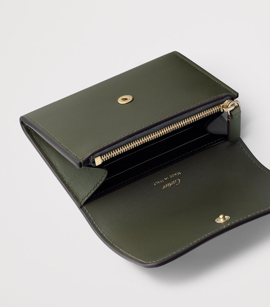 Green Mini Leather Panthère de Cartier Wallet