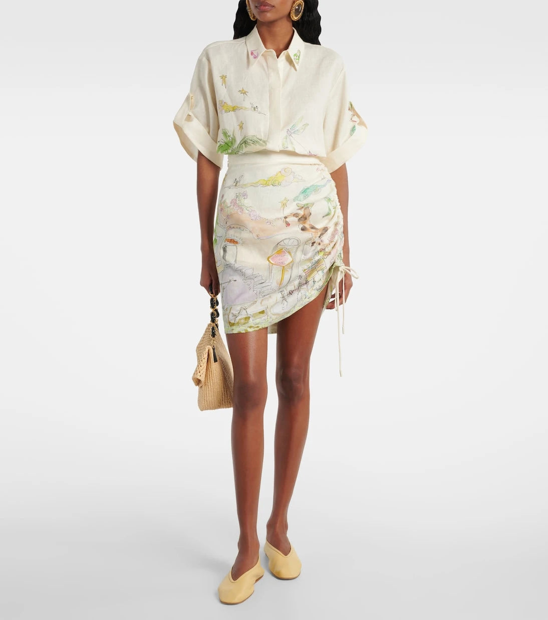 Alémais - Anouk printed linen shirt