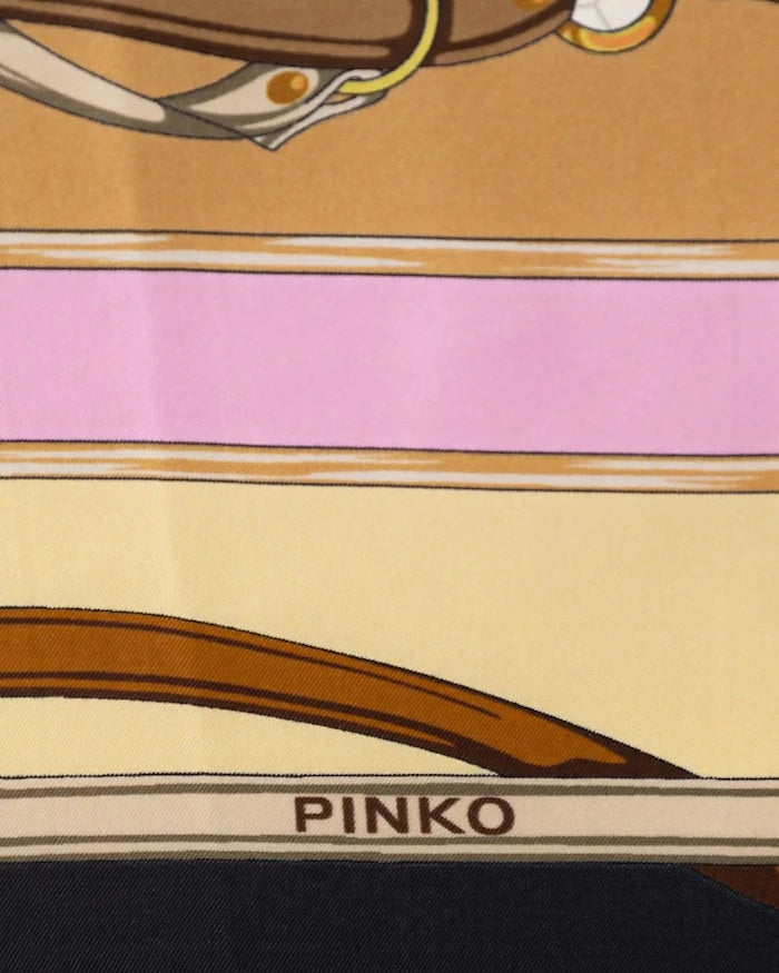 İpek karışımlı Pinko kadın eşarbı