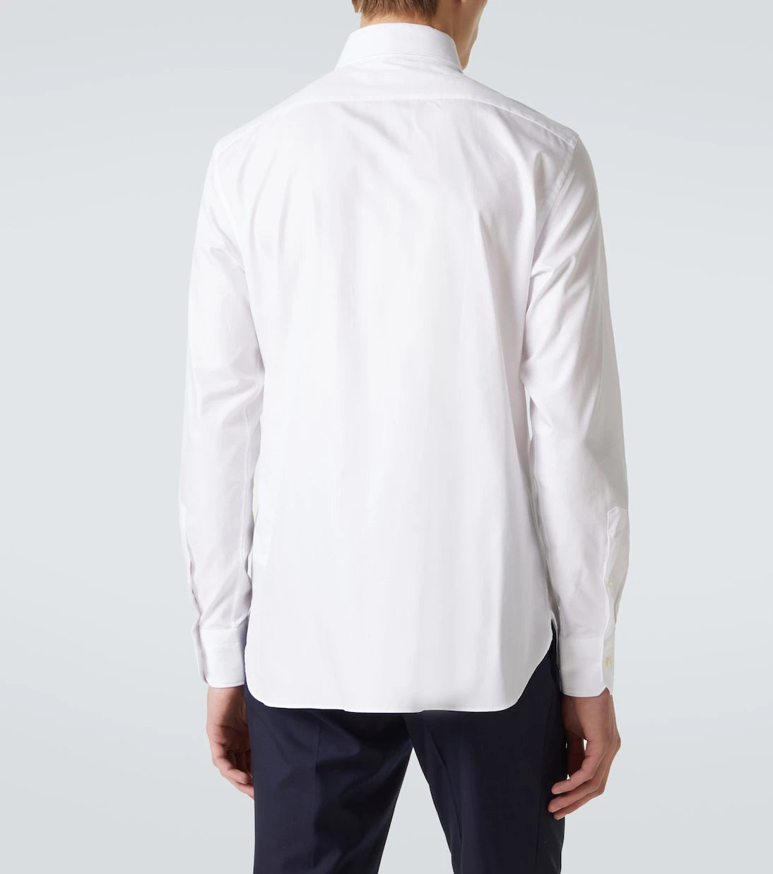 Zegna - قميص بوبلين قطني