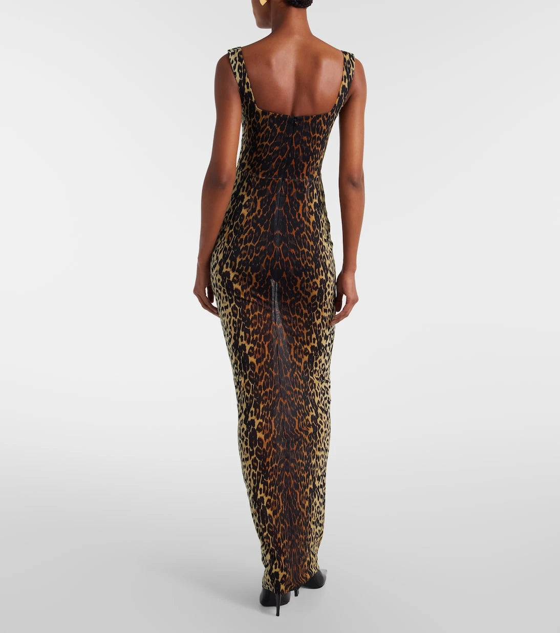 Alex Perry - Leopard-print mesh gown