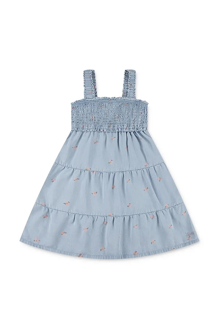 Детска рокля Levi's BABY DOLL SMOCKED DRESS