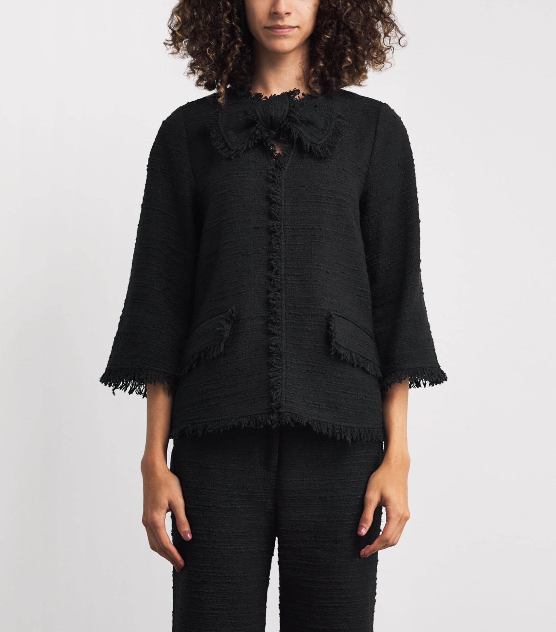 By Malene Birger Black Cotton-Blend Diana Blouse