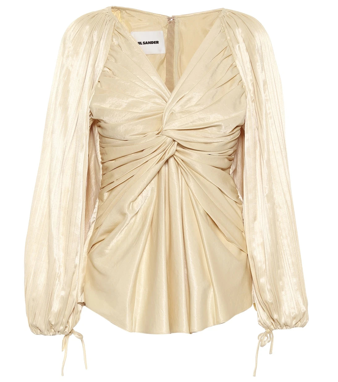 Jil Sander - Gathered satin top