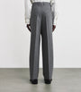 AMI Paris Virgin Wool Wide-Leg Trousers