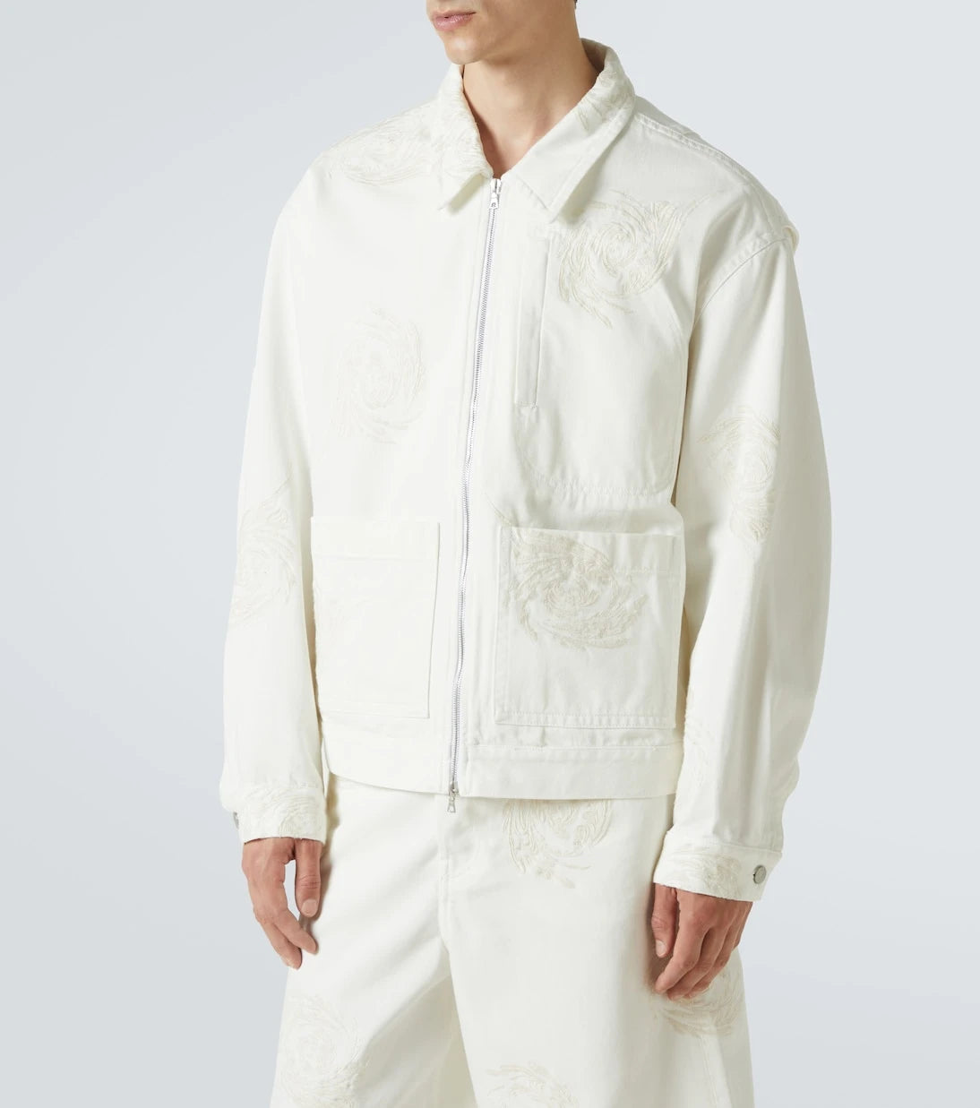 Dries Van Noten - Embroidered denim jacket