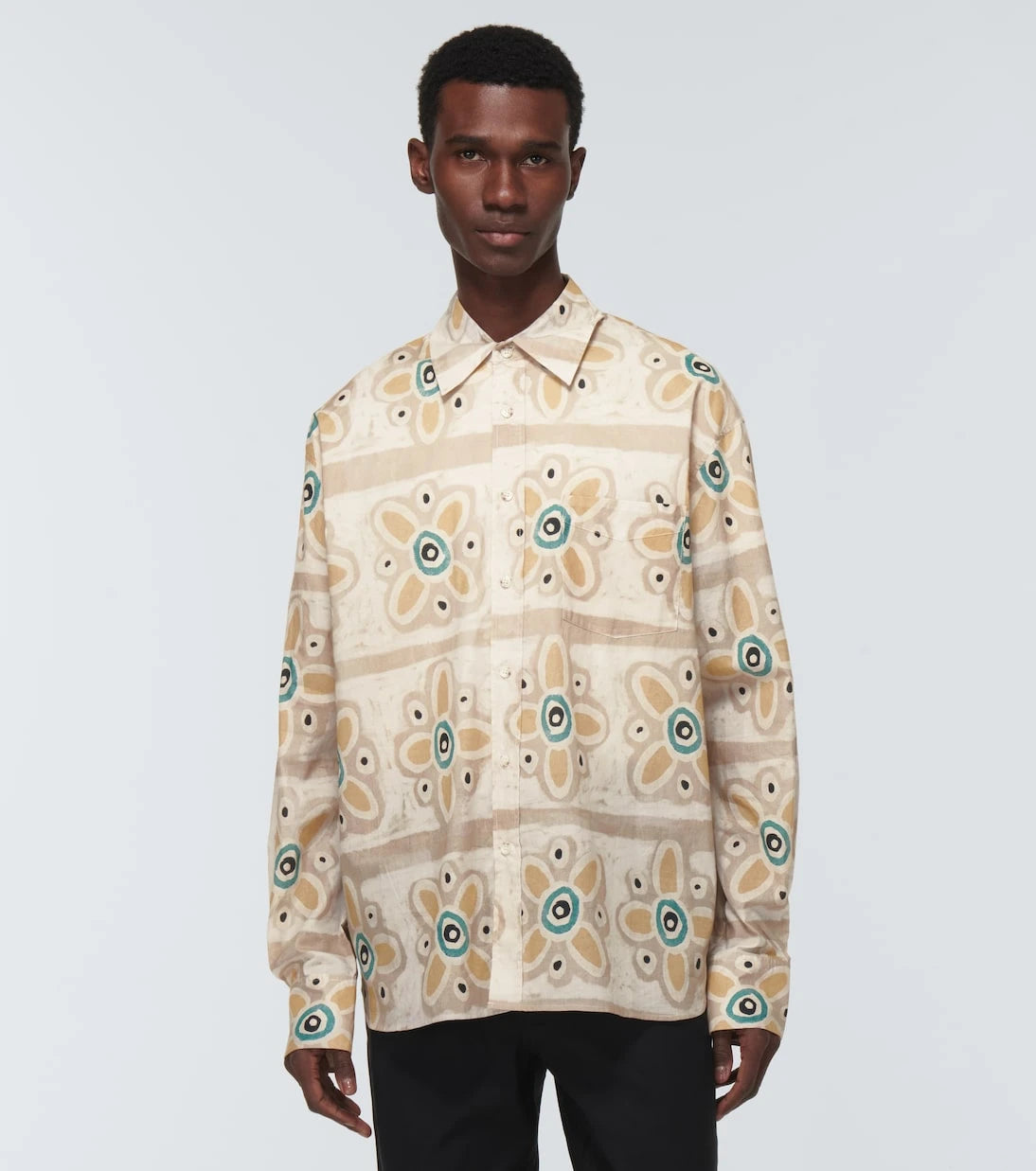 Commas - Printed cotton shirt