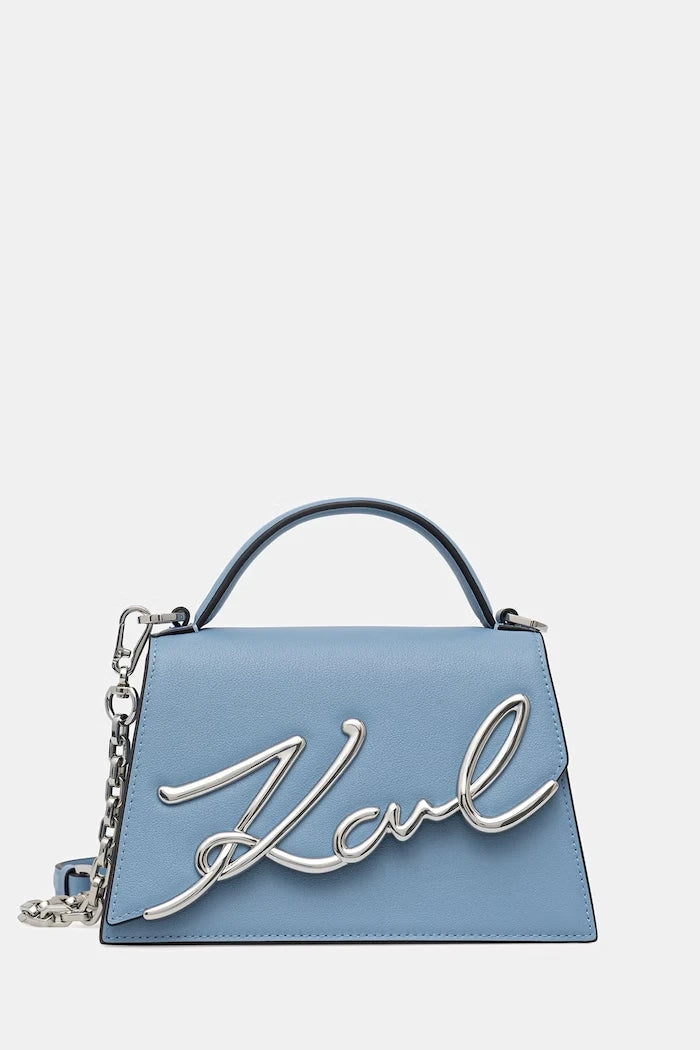 Karl Lagerfeld чанта crossbody дамска от кожа K/SIGNATURE