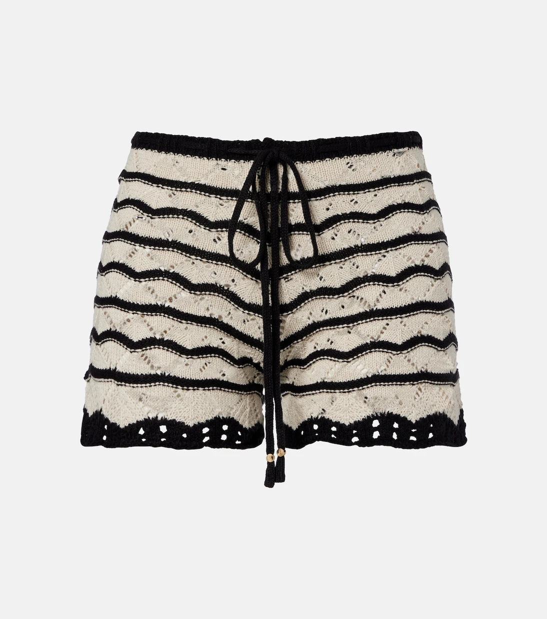 Bananhot - Kim crochet cotton-blend shorts