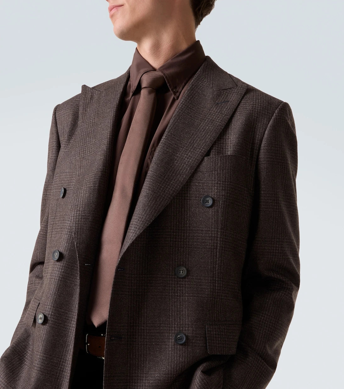 Brioni - Prince of Wales check wool blazer