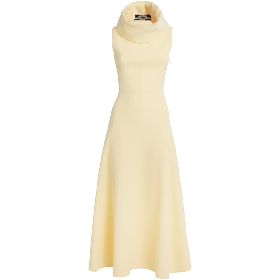 Jacquemus Yellow The Triangle Midi Dress