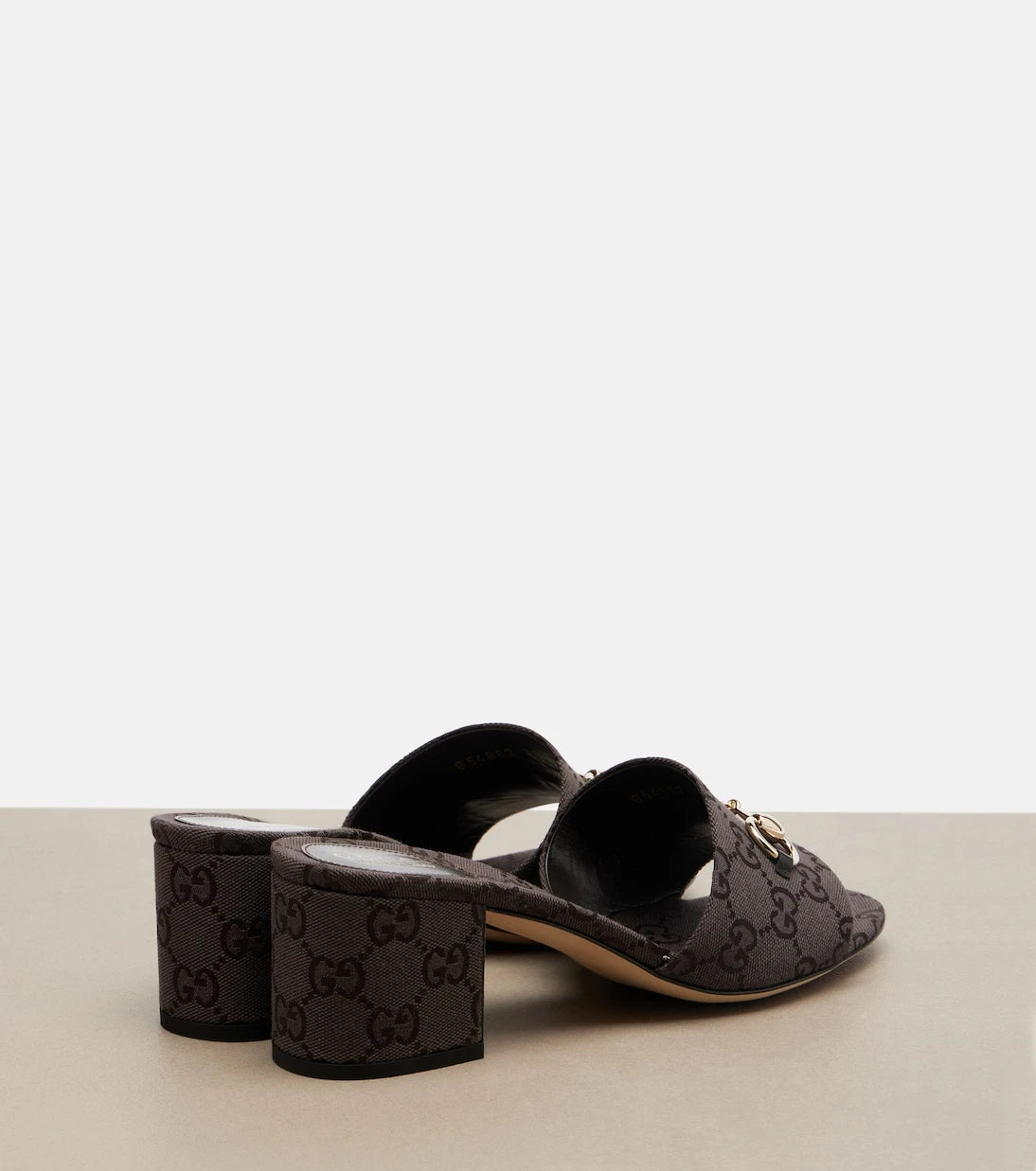 Gucci - Horsebit GG Canvas mules