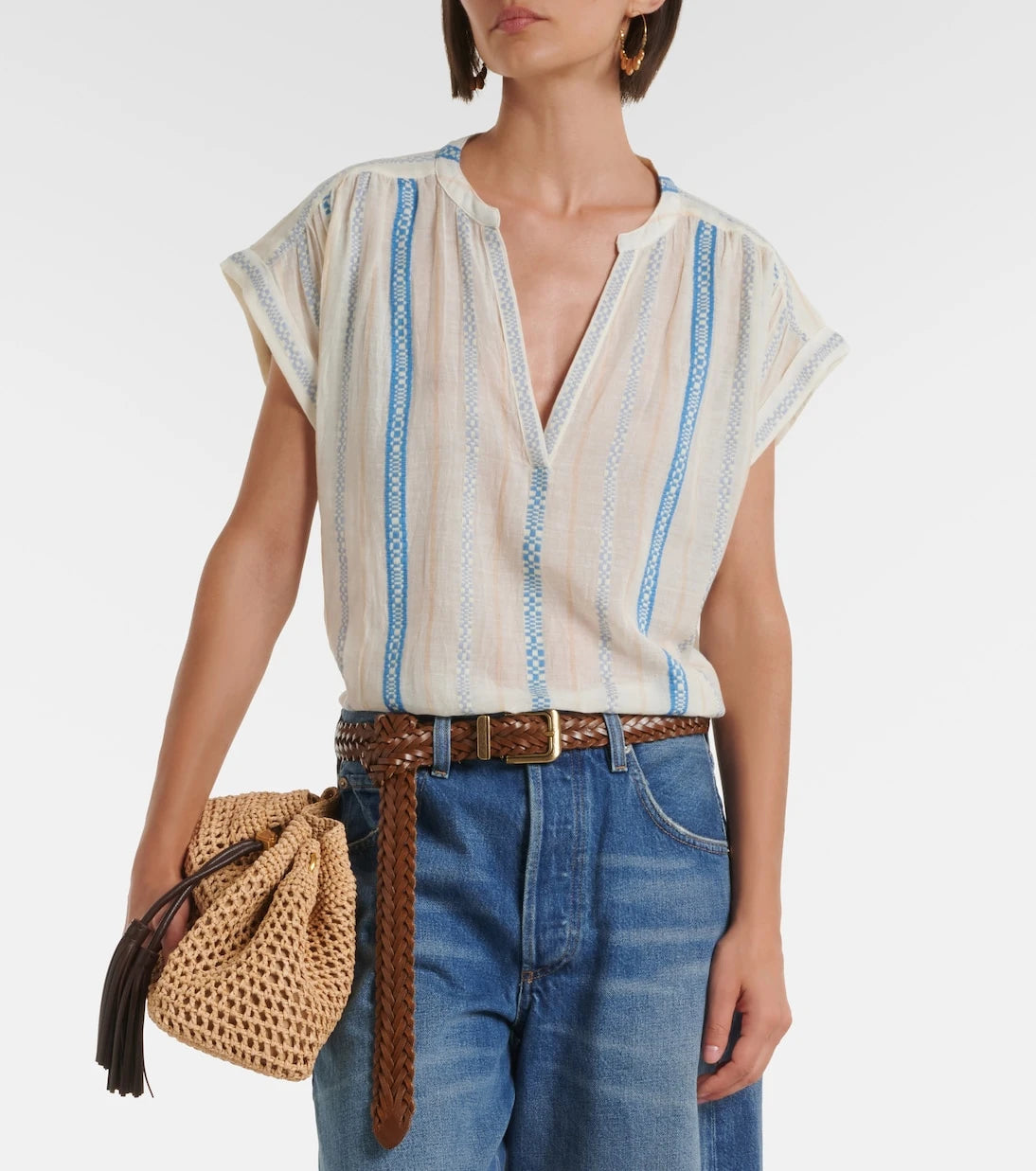 Velvet - Tallula cotton jacquard top
