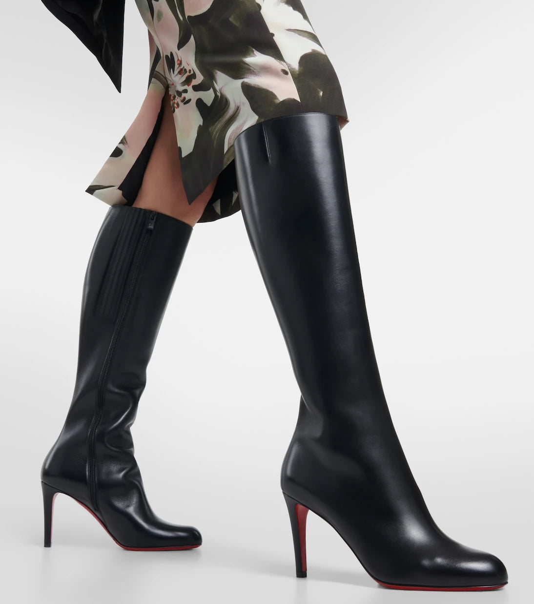 Christian Louboutin - Pumppie Botta leather knee-high boots