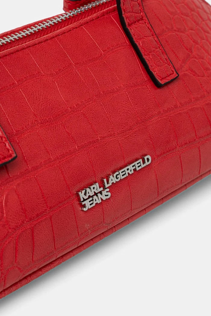 Karl Lagerfeld Jeans kadın suni deri baget çanta