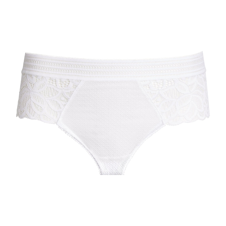 Wacoal White Lace-Trim Raffine Tanga