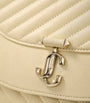 Jimmy Choo Beige Leather Curve Clutch Bag