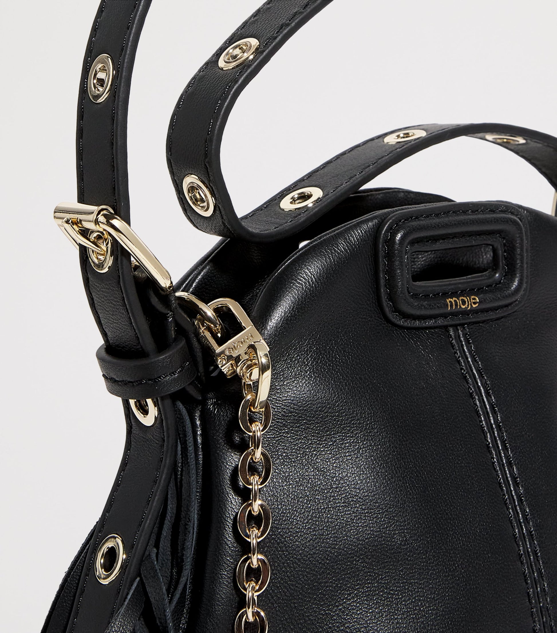 Leather Miss M Mini Bag BLACK