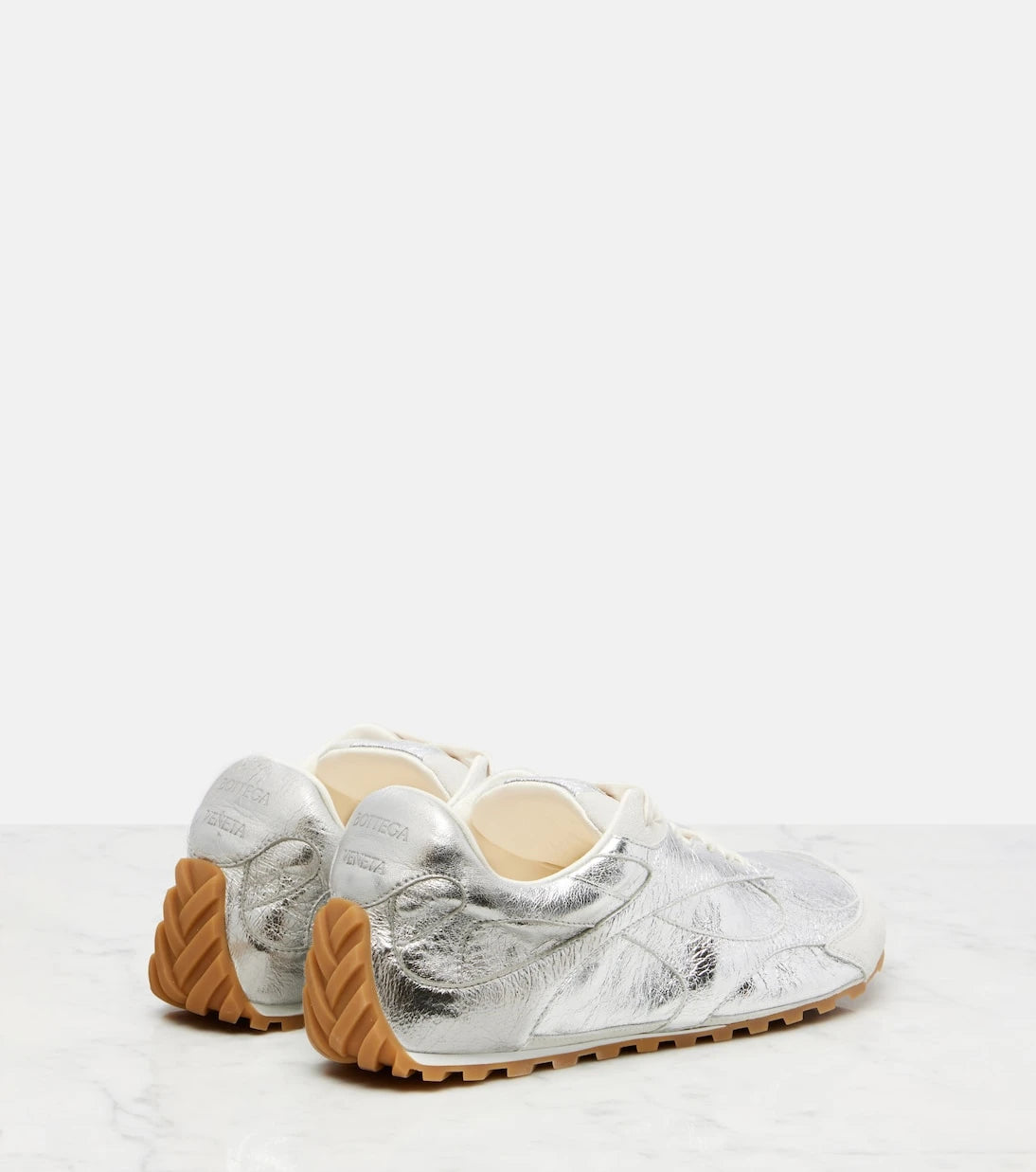 Bottega Veneta - Orbit Flash metallic leather sneakers