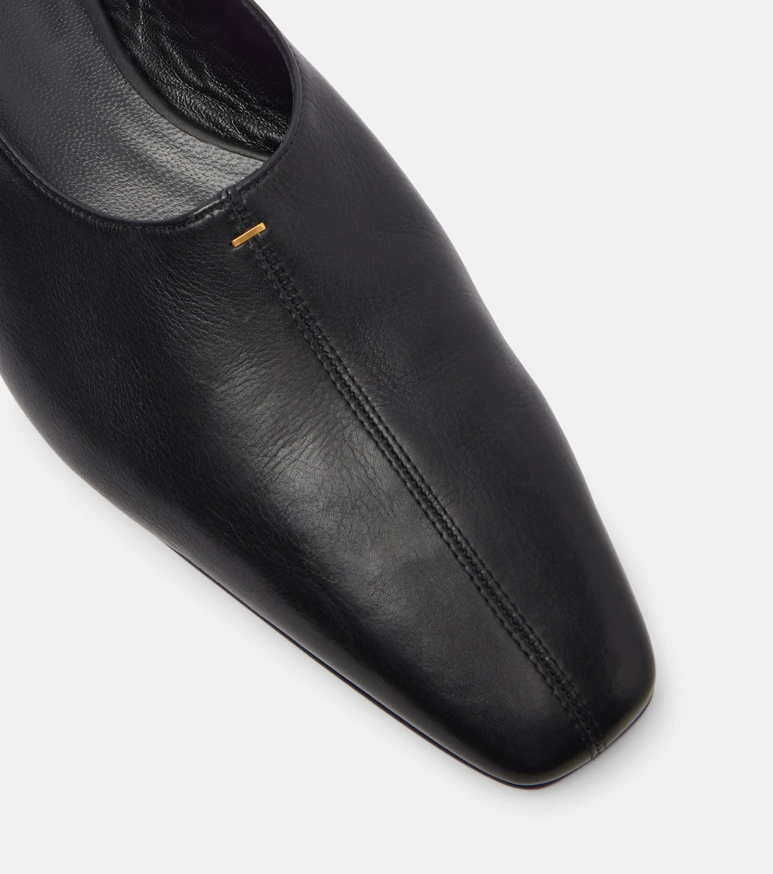 Khaite - Celia leather slingback flats