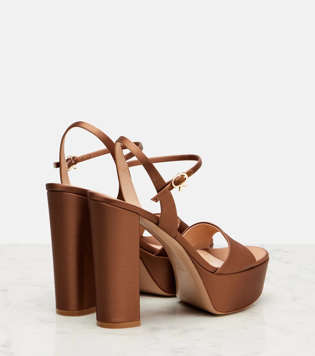 Gianvito Rossi - Satin crêpe platform sandals