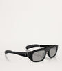Ferrari Black Acetate Pillow Sunglasses