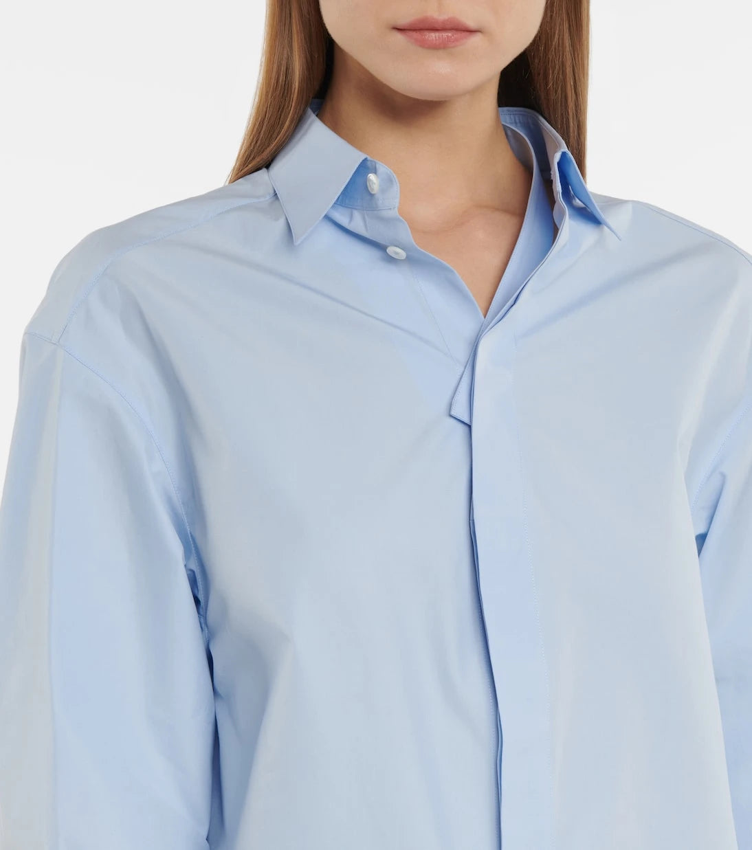 Alaïa - Cutout cotton poplin shirt dress