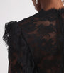 Black Lace-Velvet Gown