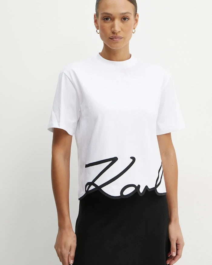 Karl Lagerfeld KARL SIGNATURE Pamuklu Tişört