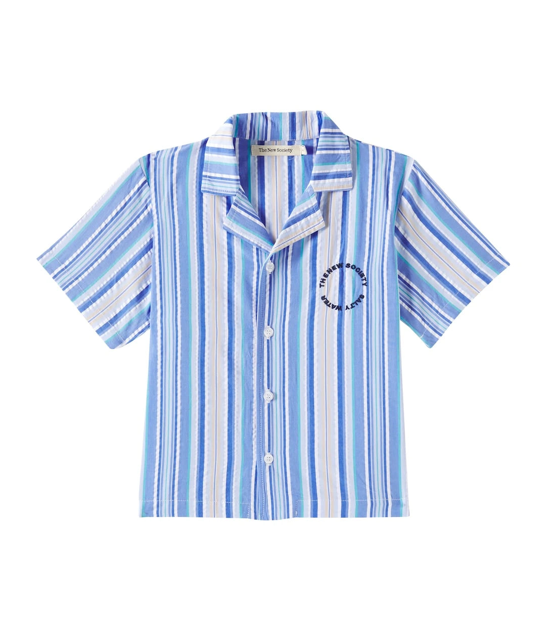 The New Society - Tebas striped cotton shirt