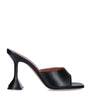 Black Leather Lupita Mules 95