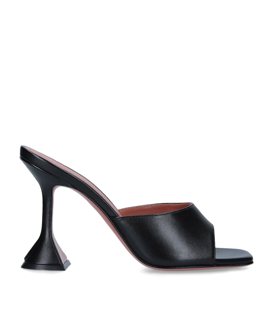 Black Leather Lupita Mules 95