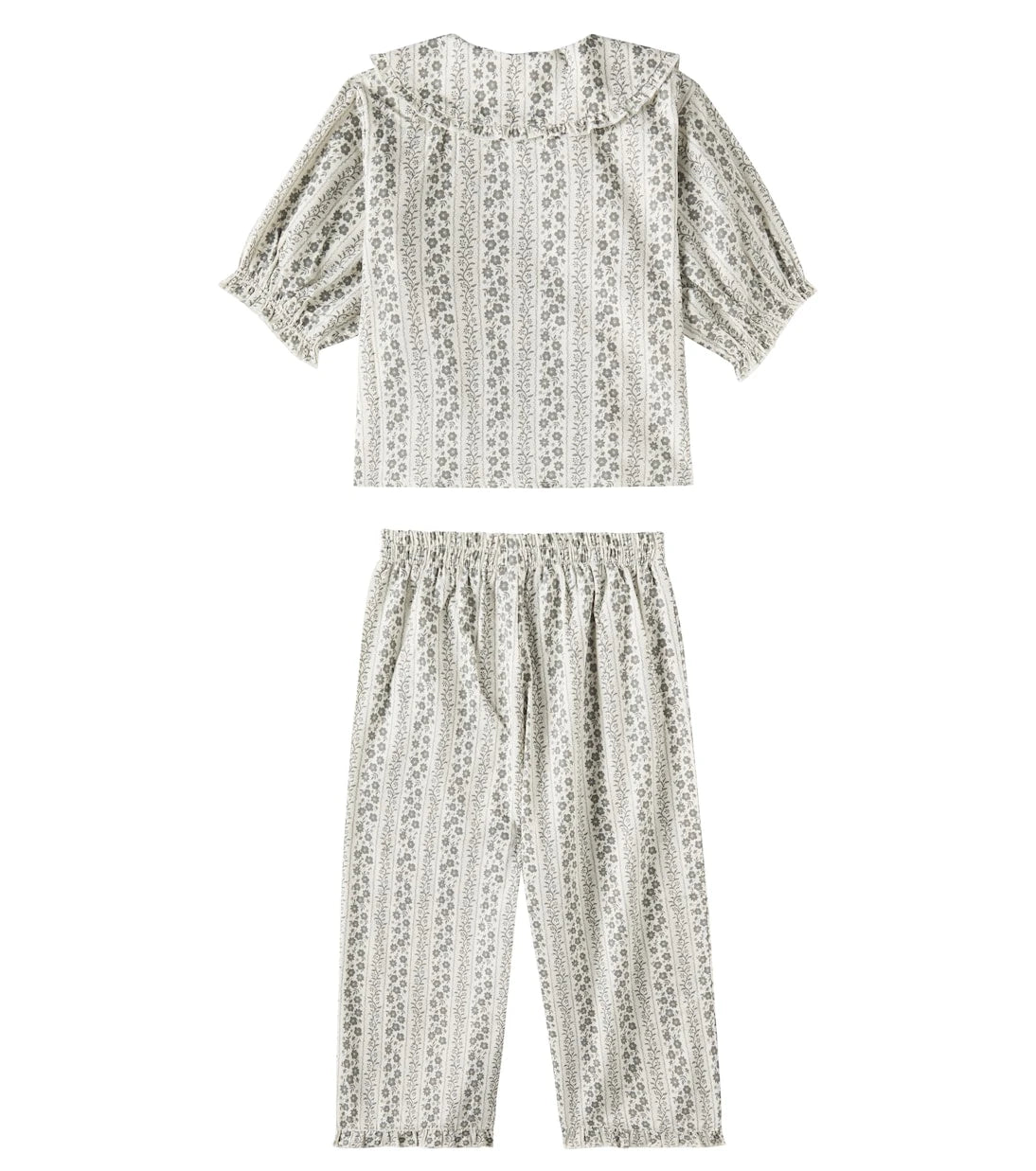 Rylee + Cru - Vines printed ruffed pajamas