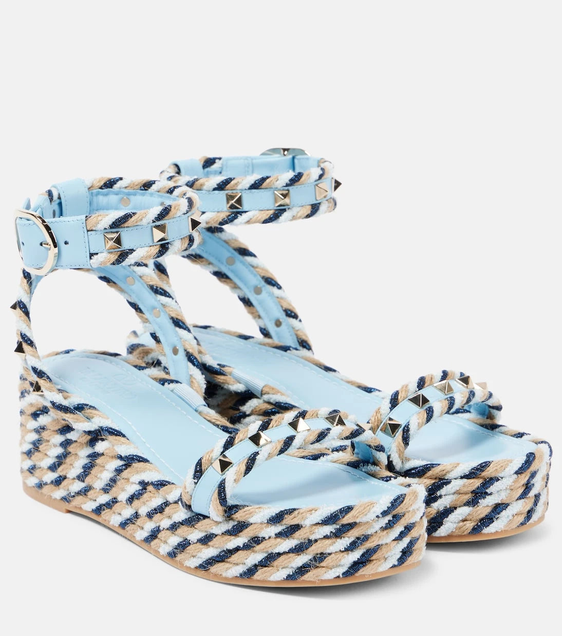 Valentino Garavani - Rockstud Torchon espadrille sandals
