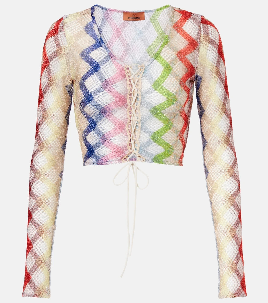 Missoni - Zigzag crochet crop top