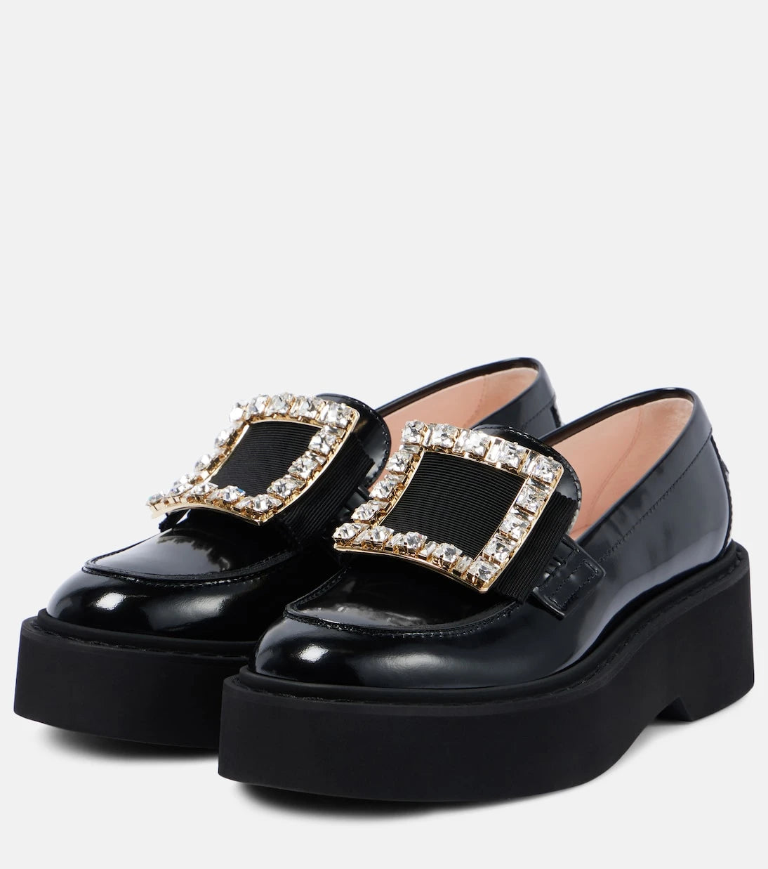 Roger Vivier - حذاء لوفرز فيف رينجرز بلاتفورم مرصع