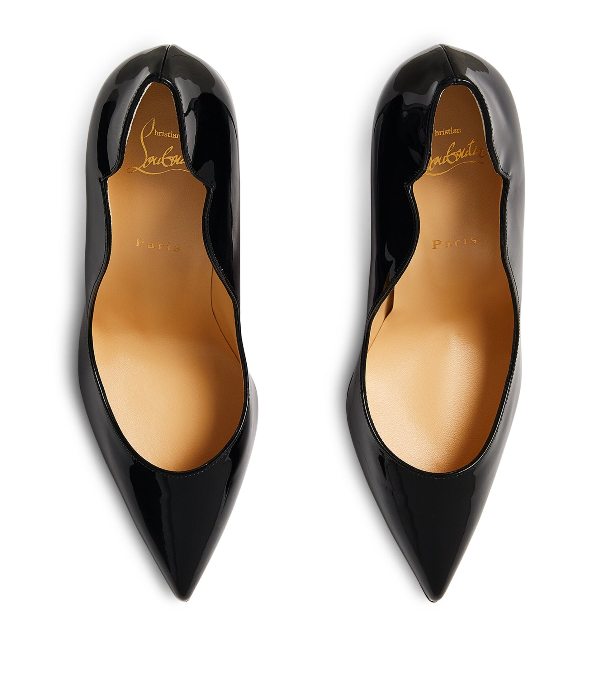 Christian Louboutin Black Hot Chick Patent Leather Pumps 100